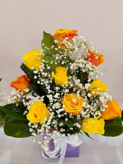 3 Mix fresh flower purple Rose