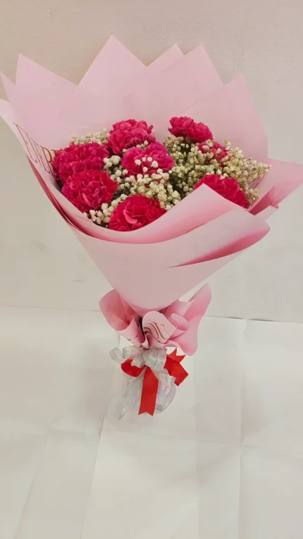 Pink carnation bouquet