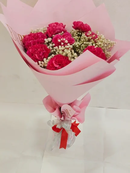 Pink carnation bouquet